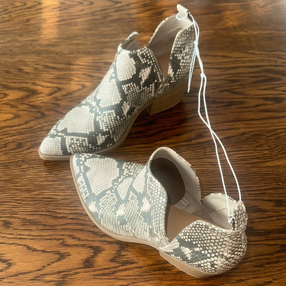 Snakeskin Ankle Boots